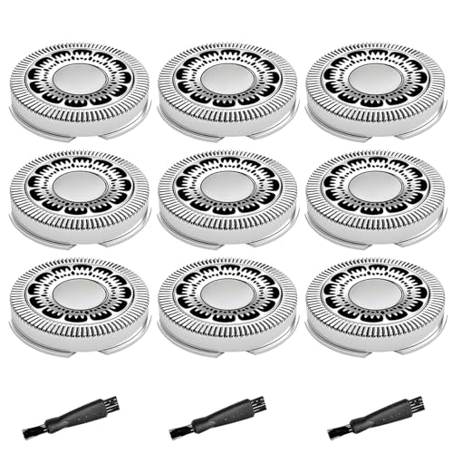 SH90 Replacement Heads Compatible with Philips Norelco Series 9000(S9xxx) 8000(S8xxx), Precision Blades for S9311 S8950 SW6700 SW9700 Razor Replacement Head,9 Pack