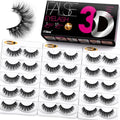 Eliace 15-Pair Wispy Cat Eye False Eyelashes, Reusable Mink Lashes