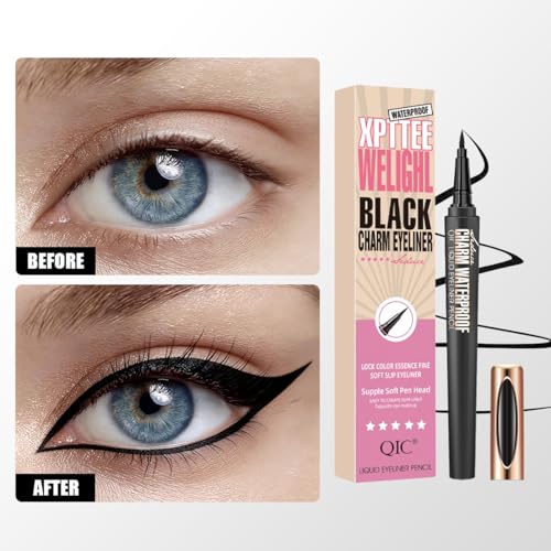 QIC Waterproof Liquid Eyeliner Pen - Black