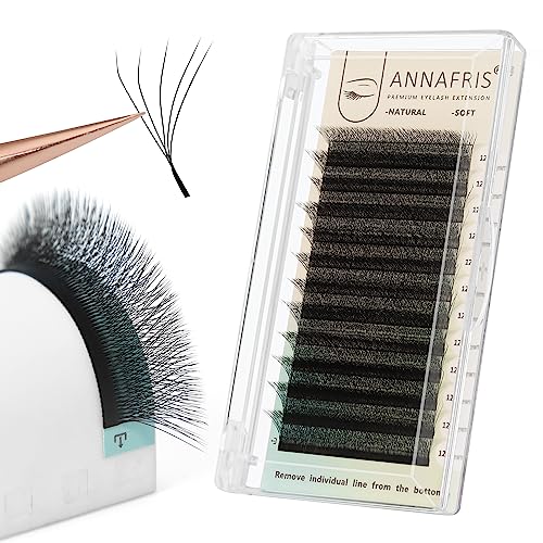 5D Premade Fan Eyelash Extensions 0.07mm D Curl 8-15mm Mix