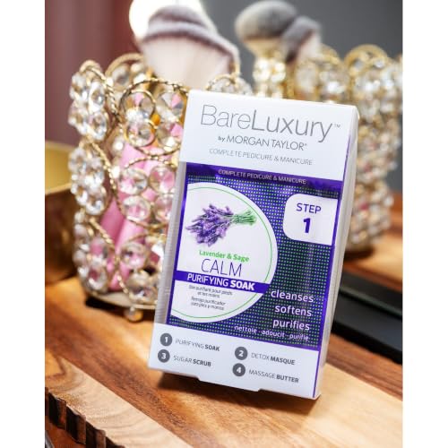Morgan Taylor BareLuxury 4-Step Mani & Pedi Spa Pack, Lavender & Sage