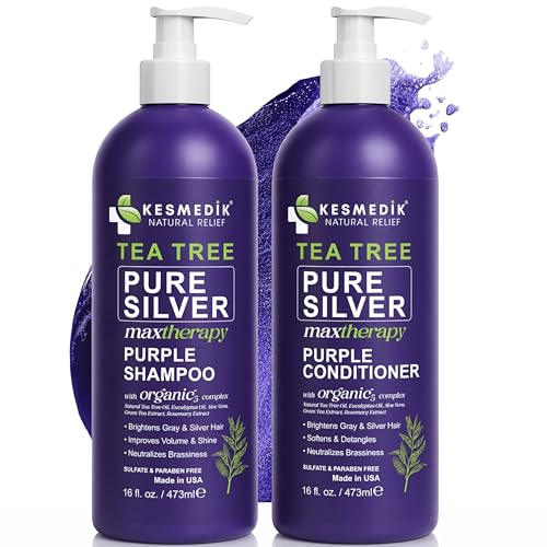Purple Shampoo & Conditioner Set for Blonde Hair