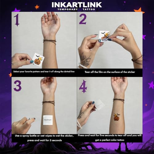 128 Halloween Temporary Tattoo Stickers - Kids Party Favors