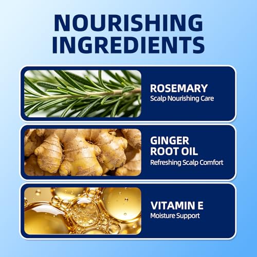 Hair Growth Serum Roll-On with Rosemary & Ginger Root Oil