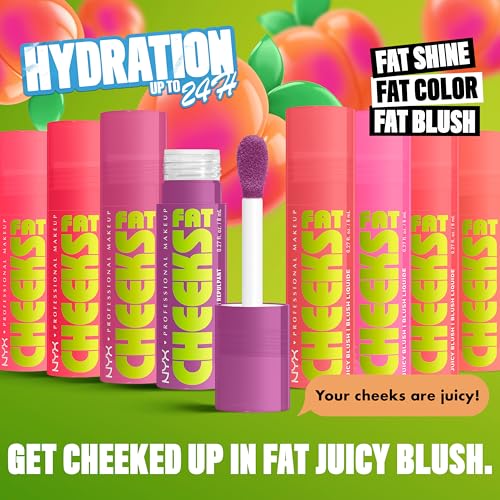 NYX Fat Cheeks Liquid Blush – Blueberry Burst