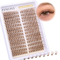 Brown Cluster Lashes Cat Eye 10-16MM D Curl Wispy