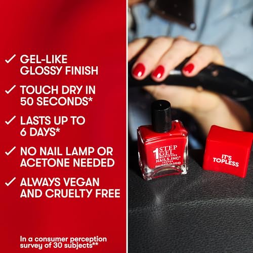 Nails Inc It's Topless 4-in-1 Gel-Like Nail Polish - Sydney
