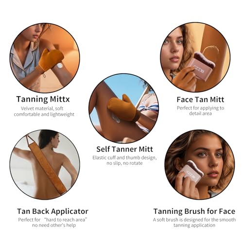 Self-Tanning Mitt & Back Applicator Kit with Body Brush