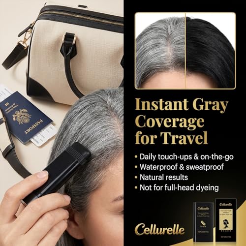Instant Hair Dye Comb for Gray Roots - 2-in-1 Touch-Up Stick