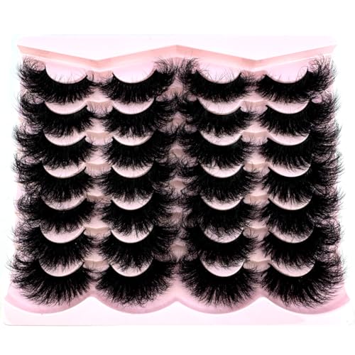 14 Pairs 25mm 3D Mink Lashes - Dramatic Volume