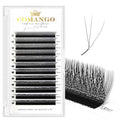 W Eyelash Extensions 0.07mm Thickness 3D Premade lash Fans LU/M Curl Lashes 8-15mm Mixed Tray Soft Fluffy Volume Lash Fans Natural Look Individual Eyelashes (Black, 3D-007-LU-8-15MM)