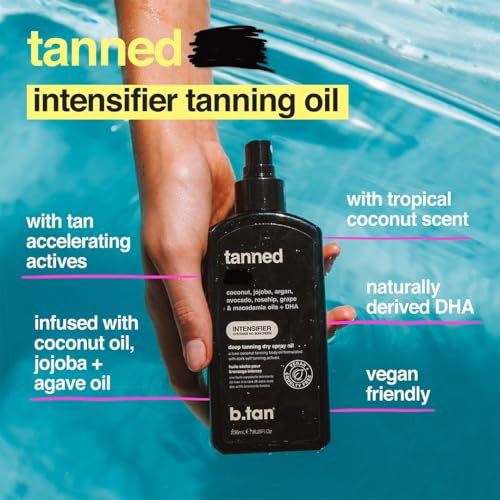 B.Tan Tanning Oil | Dark Tan Accelerator with Coconut & Argan