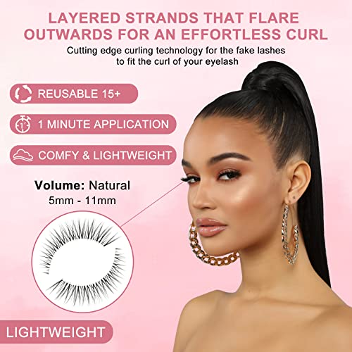 Butterfly Wing Cateye Lashes - Graduated 5-11mm Elegant