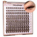 Mavphnee Brown Fairy Cluster Eyelash Extensions 10-18MM Natural Wispy Lashes