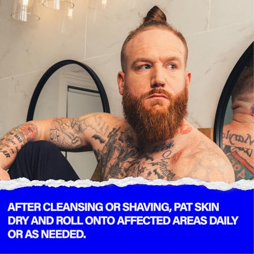 Scotch Porter Anti-Bump & Ingrown Roller for Men ? Treats Razor Bumps & Ingrown Hairs with Aloe Vera & Salicylic Acid ? For Smooth, Balanced Skin ? 3.04 oz.
