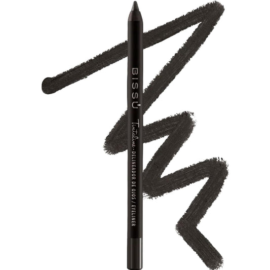 Bissú Tintaline Eyeliner - 25 Vivid Colors, High-Coverage, Long-Lasting & Smudge-Proof (Black)