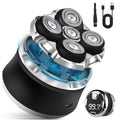 5D Head Shaver for Bald Men, IPX7 Waterproof Electric Shaver with LED Display, 2-Speed Cordless Rotary Razor for Face Nose Beard, Wet/Dry USB-C Charging Gift for Men