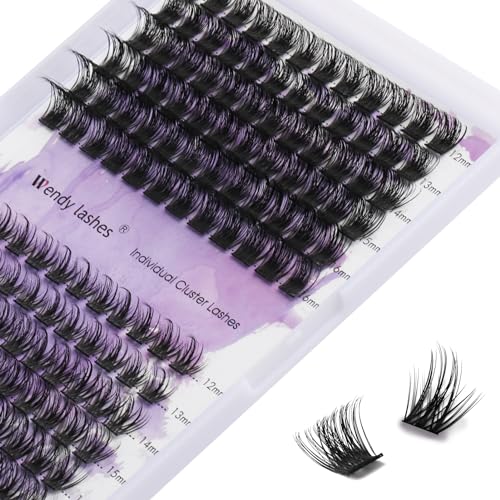 WENDY Lashes D Curl Cluster Lashes DIY Eyelash Extensions 12-16mm