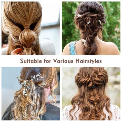 32Pcs Boho Bracelet Hair Ties, No Damage Elastic Bracelets, Brownsoft Hair Ties Accessories for Girls and Women Cute Bands for Thick or Thin Hair