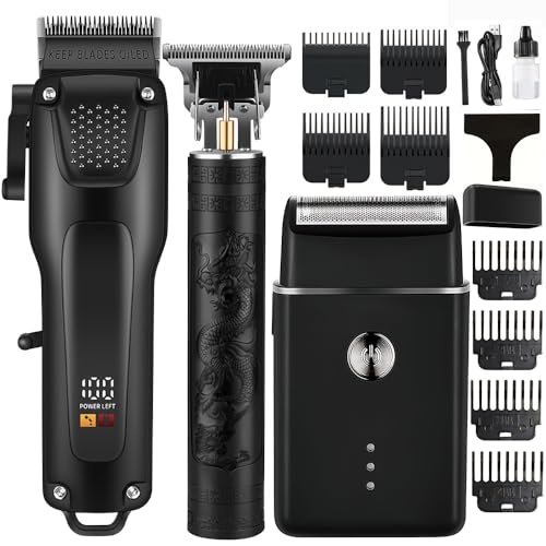 OIYO 3-in-1 Hair Cutting Kit for Men - Clipper, Trimmer & Shaver
