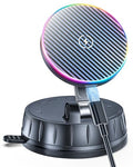 15W MagSafe Car Charger Mount with Dual Input & 360° Rotation