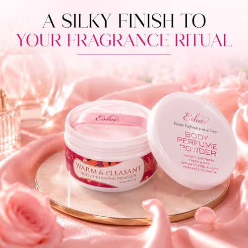 Esha Body Perfume Powder - Talc-Free Dusting Powder for Women