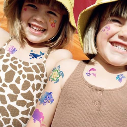 CHARLENT Temporary Tattoos for Kids - 320 Mixed Styles (36 Sheets)