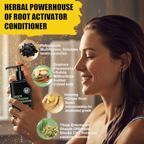 Root Activator Hair Growth Shampoo & Conditioner Set for Men