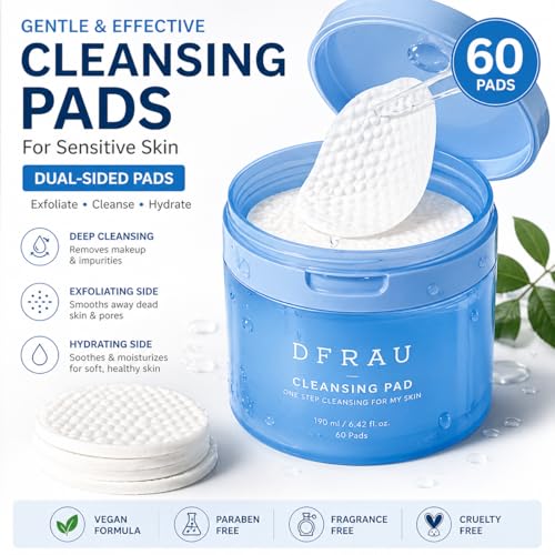 Dual-Sided Cleansing Pads with Niacinamide, 60 Count