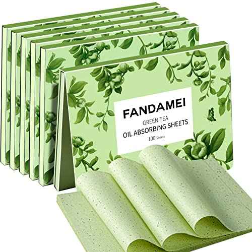FANDAMEI Oil Blotting Sheets For Face, 600 PCS Oil Blotting Papers, Blotting Paper for Oily Skin, Oil Control Film, Oil Absorbing Sheets For Face, Oil Absorbing Tissues