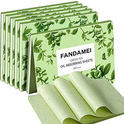 Oil Blotting Sheets for Face, 600 PCS with Green Tea