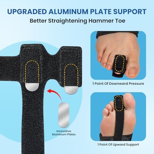 Hammer Toe Straightener Corrector with Aluminum Support