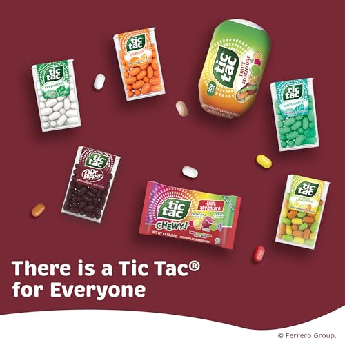 Tic Tac Dr Pepper Mints - 8 Pack of On-the-Go Refreshment