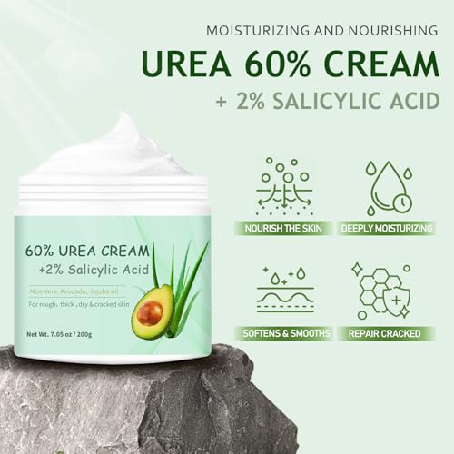 60% Urea Foot Cream for Cracked Heels with Salicylic Acid