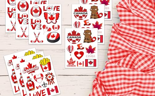 176 Canada Temporary Tattoos Stickers - Party Favors