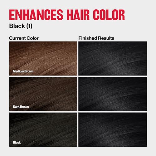 Revlon ColorSilk Tone + Gloss + Care Demi-Permanent Hair Color - Black
