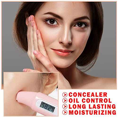 2PCS Mushroom Head Air Cushion CC Cream BB Cream Foundation Moisturizing Matte Concealer Long Lasting Full Coverage Foundation Makeup for All Skin (Natural)