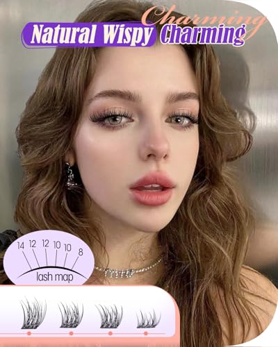 Short Lash Clusters 8-14mm Natural Wispy Eyelash Extensions