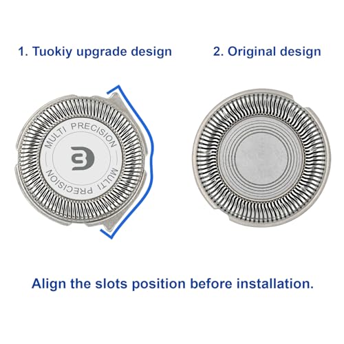 SH30 Replacement Heads Compatible with Philips Norelco Series 3000, 2000, 1000 Shavers, SH30 Blades for Philips Norelco 3900, 3600, 2400 Shaver, 3 Pieces Pack