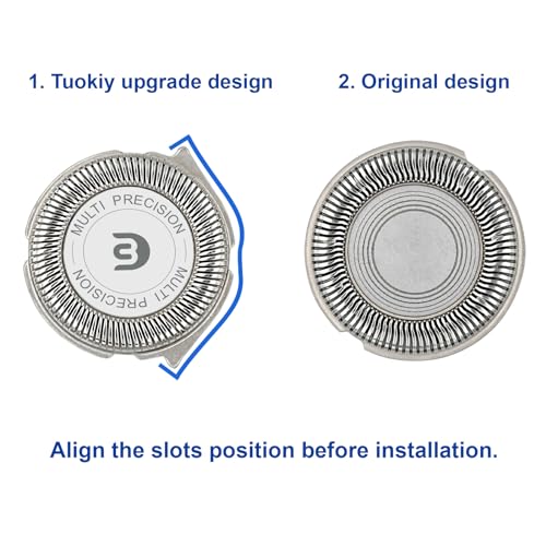 SH30 Replacement Heads for Philips Norelco Shaver Series 3000, 2000, 1000 and S738 with Durable Sharp Blade …