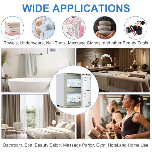 32L Hot Towel Warmer Cabinet with UV Sterilizer for Spa & Salon