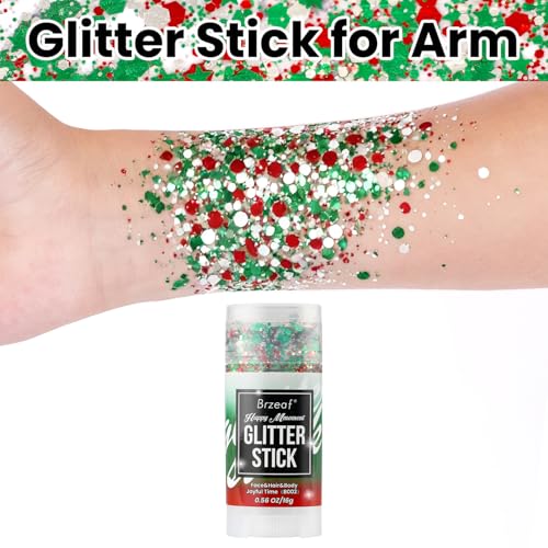 Brzeaf Body Glitter Stick - Long-Lasting Rave & Festival Makeup