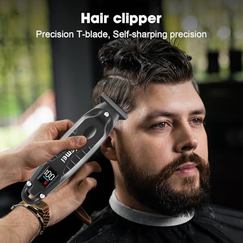 KEMEI Professional Hair Clipper & Cordless Barber Clipper for Men, USB Rechargeable Barber Clipper for Hair Cutting, Clipper for Haircut,Gifts for Men