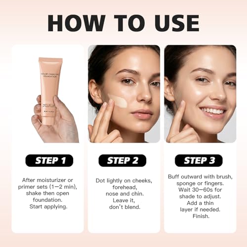 Color Changing Foundation | Hydrating Liquid Makeup 30ML