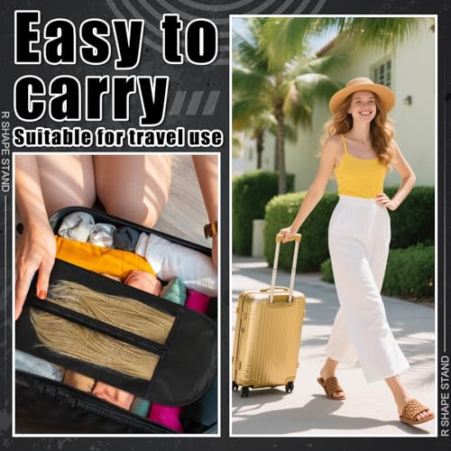 Wig Storage Bag with 2 Stand Holders - Travel Set