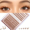 Brown Lash Clusters 8-16mm Mixed Lengths 120pk DIY Extensions