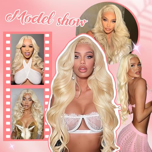 613 Blonde Body Wave Lace Front Wig - Human Hair 22 Inch