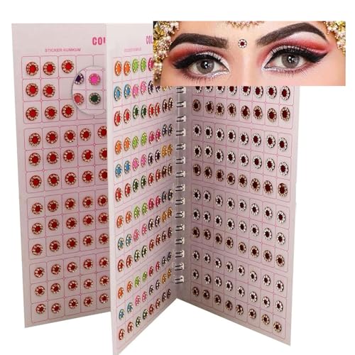 VAMA Stone Bindi Booklet for Women - 376 Kumkum Bindis