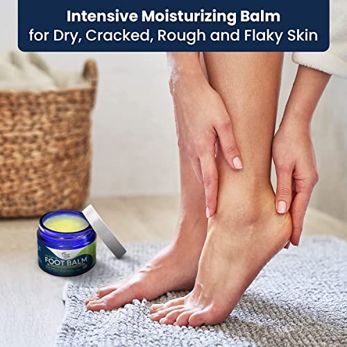 Product Image Tea Tree Oil Foot Balm/Moisturizer For Dry Cracked Feet - Instantly Hydrates & Soothes Irritated Skin & Athletes Foot Tea Tree Foot Soak & Callus Remover Gel Kit - Extra Strength