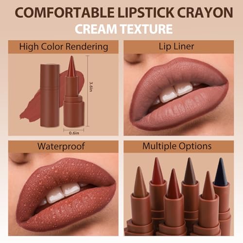 2-in-1 Lip Liner & Lipstick Set - Waterproof Matte